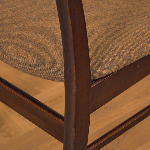 Danish dining chairs in teak and beech by Findahl