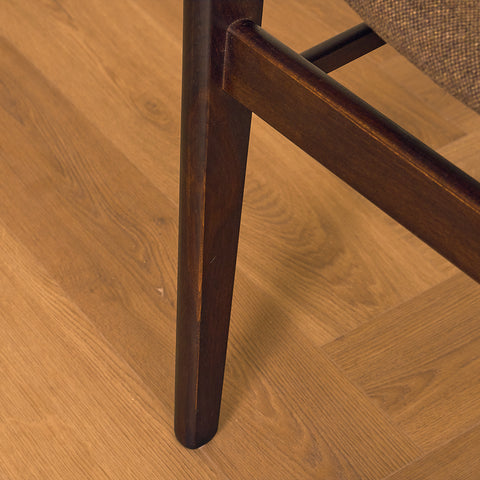 Danish dining chairs in teak and beech by Findahl