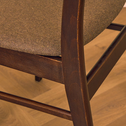Danish dining chairs in teak and beech by Findahl