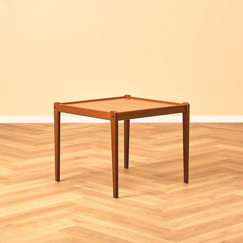 Danish side table in teak by Fubro