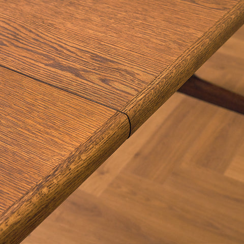 Danish oval dining table in smoked oak by Skovby