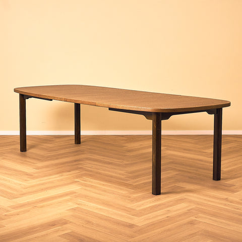 Danish dining table in smoked oak