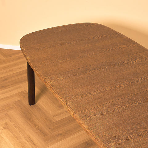 Danish dining table in smoked oak