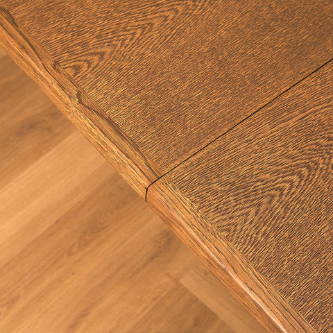 Danish dining table in smoked oak