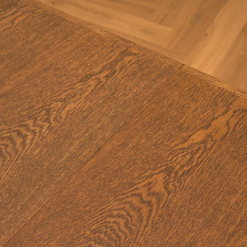 Danish dining table in smoked oak