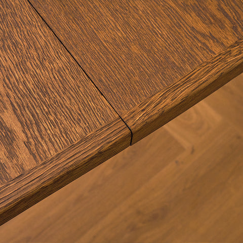 Danish dining table in smoked oak