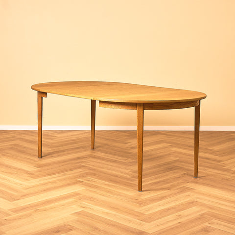 Swedish round dining table in oak