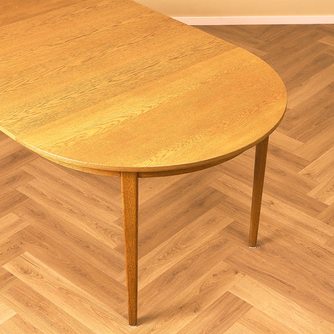 Swedish round dining table in oak