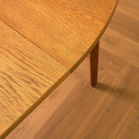 Swedish round dining table in oak