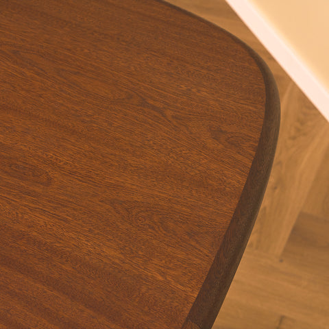 Danish oval dining table in mahogany by Skovby Møbelfabrik