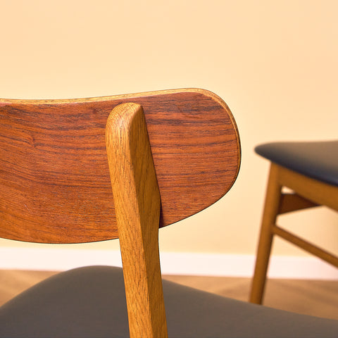 Danish Teak and Oak Dining Chairs
