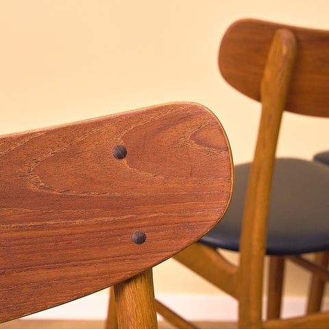 Danish Teak and Oak Dining Chairs
