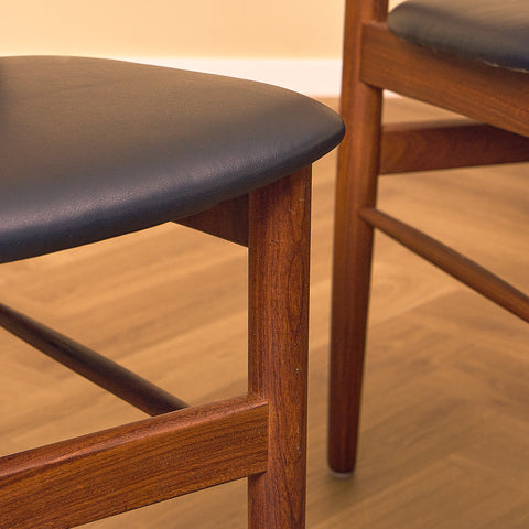 Danish Teak and Walnut Dining Chairs