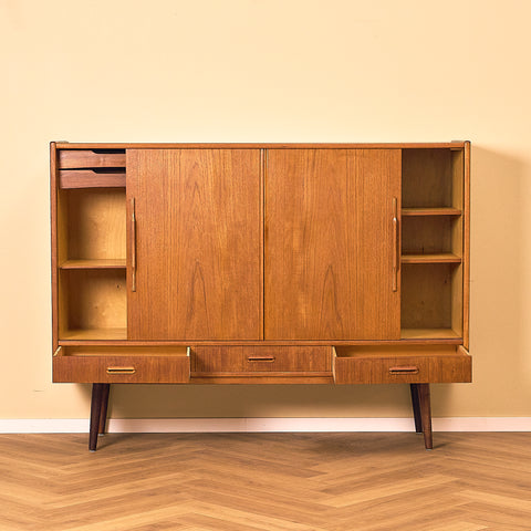 Danish highboard in teak
