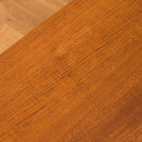 Swedish side table in teak and oak