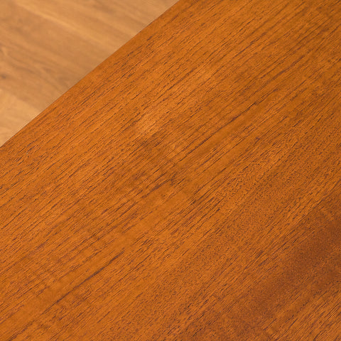 Swedish side table in teak and oak