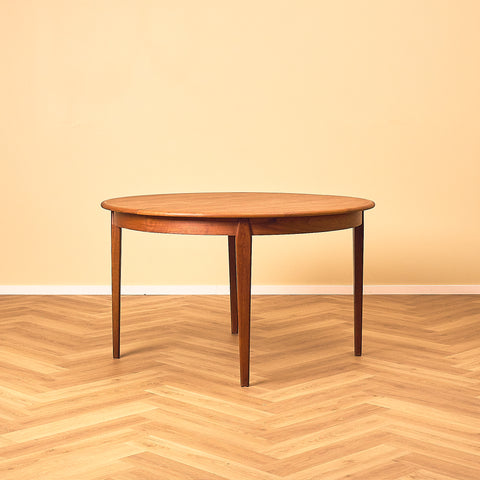 Round Teak Dining Table by H. Sigh & Sons
