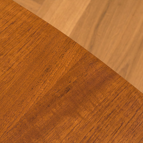 Swedish side table in teak and oak
