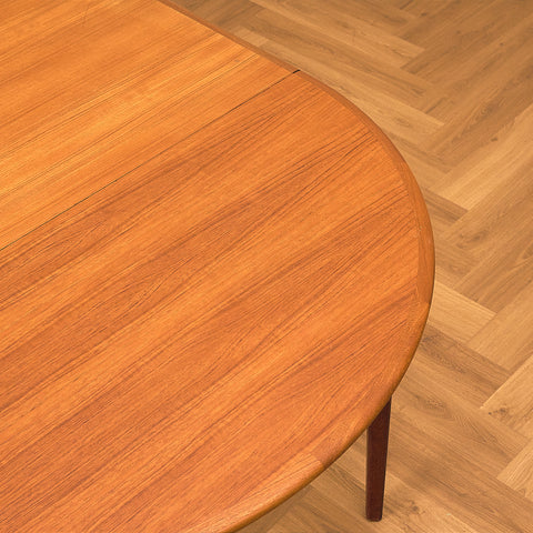Round Teak Dining Table by H. Sigh & Sons