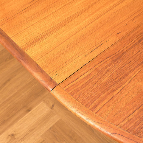 Round Teak Dining Table by H. Sigh & Sons