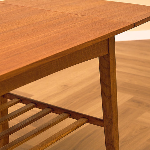 Swedish coffee table in teak and oak