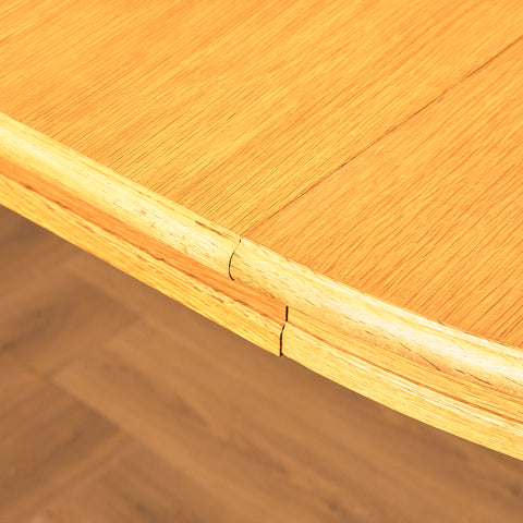 Swedish round dining table in oak by Svante Skogh, model "Vindö"
