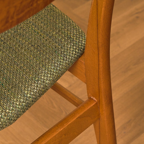 Danish dining chairs in teak/oak and beech by Farstrup