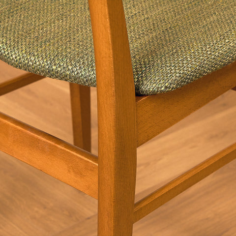 Danish dining chairs in teak/oak and beech by Farstrup