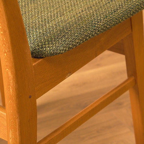 Danish dining chairs in teak/oak and beech by Farstrup