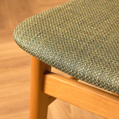 Danish dining chairs in teak/oak and beech by Farstrup