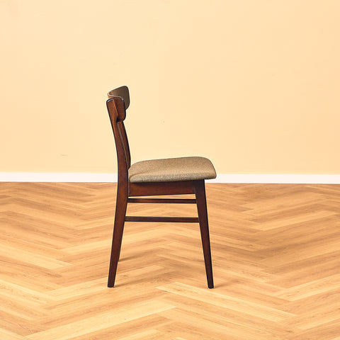 Danish dining chairs in teak and beech by Findahl Møbelfabrik, model 'Møsbol'