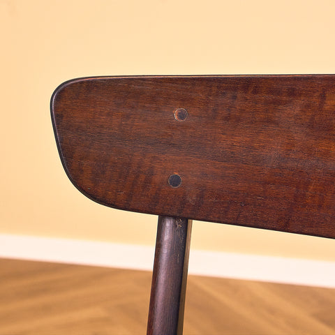 Danish dining chairs in teak and beech by Findahl Møbelfabrik, model 'Møsbol'