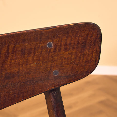 Danish dining chairs in teak and beech by Findahl Møbelfabrik, model 'Møsbol'