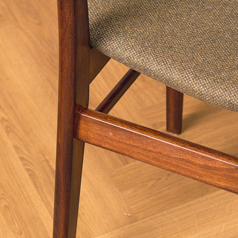 Danish dining chairs in teak and beech by Findahl Møbelfabrik, model 'Møsbol'