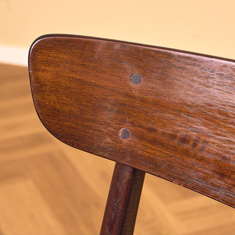 Danish dining chairs in teak and beech by Findahl Møbelfabrik, model 'Møsbol'