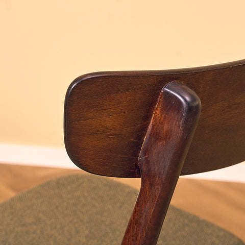 Danish dining chairs in teak and beech by Findahl Møbelfabrik, model 'Møsbol'