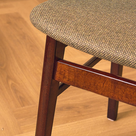 Danish dining chairs in teak and beech by Findahl Møbelfabrik, model 'Møsbol'