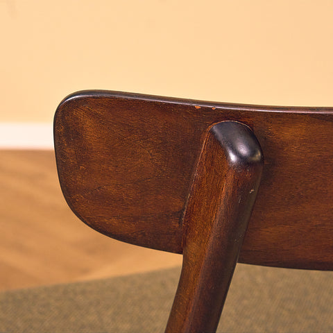 Danish dining chairs in teak and beech by Findahl Møbelfabrik, model 'Møsbol'