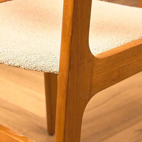 Danish dining chairs in teak by Findahl