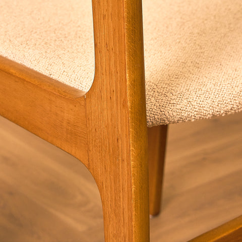 Danish dining chairs in teak by Findahl