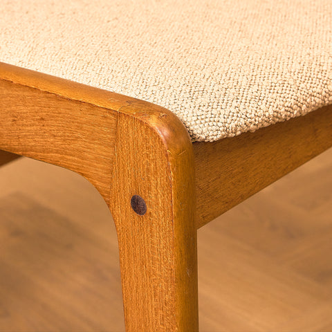 Danish dining chairs in teak by Findahl