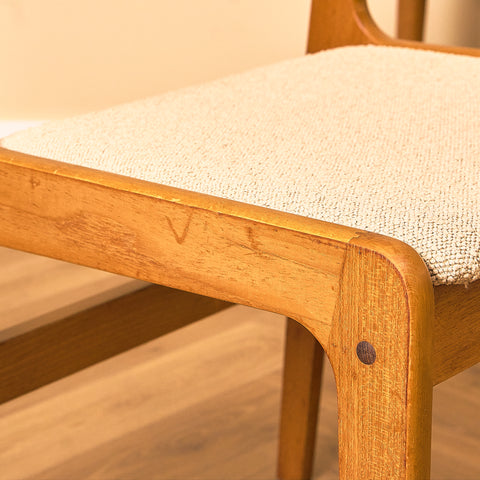 Danish dining chairs in teak by Findahl