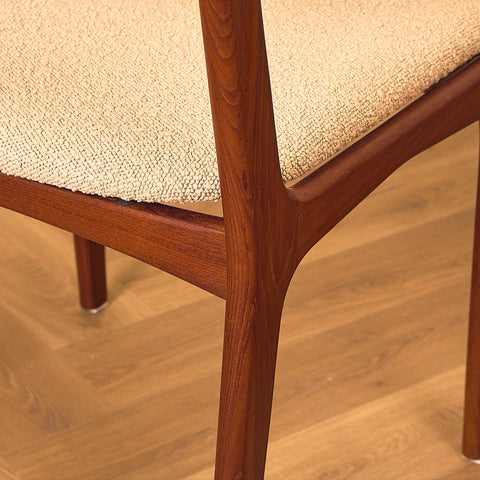 Danish dining chairs in solid teak