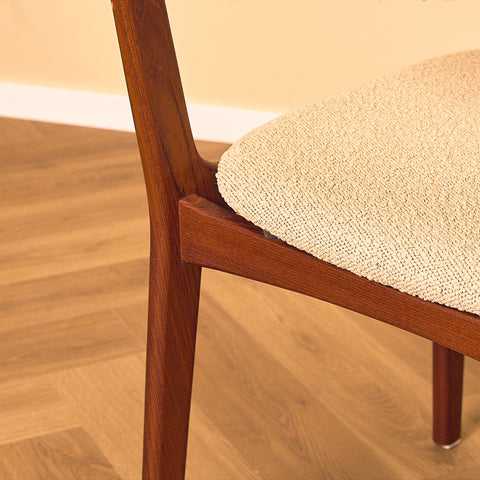 Danish dining chairs in solid teak