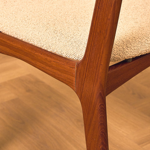 Danish dining chairs in solid teak