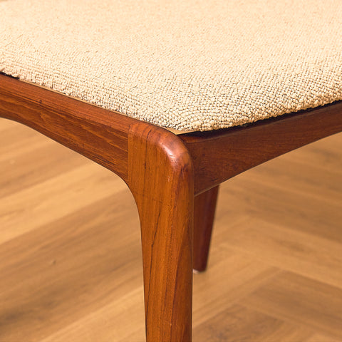 Danish dining chairs in solid teak