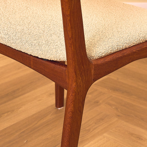 Danish dining chairs in solid teak