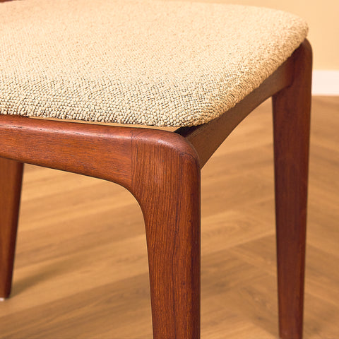 Danish dining chairs in solid teak