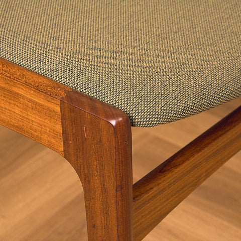 Danish dining chairs in walnut by Erik Buch for Nova Stolefabrik
