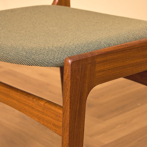 Danish dining chairs in walnut by Erik Buch for Nova Stolefabrik